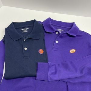 Lands’ End Long Sleeve Polos, lot of 2, size 8
